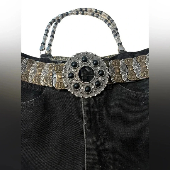 Vintage Guess Denim Jean Belted Purse - Picture 2 of 10